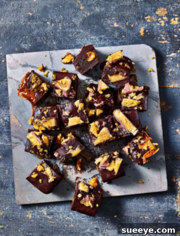 Brownie Recipes | Crunchie bar and salted caramel brownies - Easy and Healthy Recipe Ideas for Brownies - Chocolate, Blondies, Gluten Free and Caramel Brownie Recipes | Crunchie bar and salted caramel brownies - Easy and Healthy Recipe Ideas for Brownies - Chocolate, Blondies, Gluten Free and Caramel