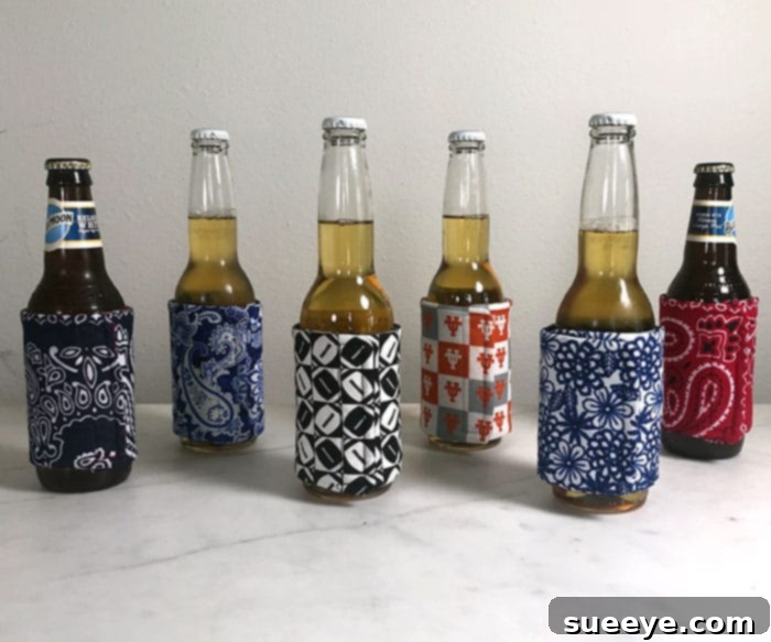 How to Make Fabric Koozies - Sewing Tutorial How to Make Fabric Koozies - Sewing Tutorial