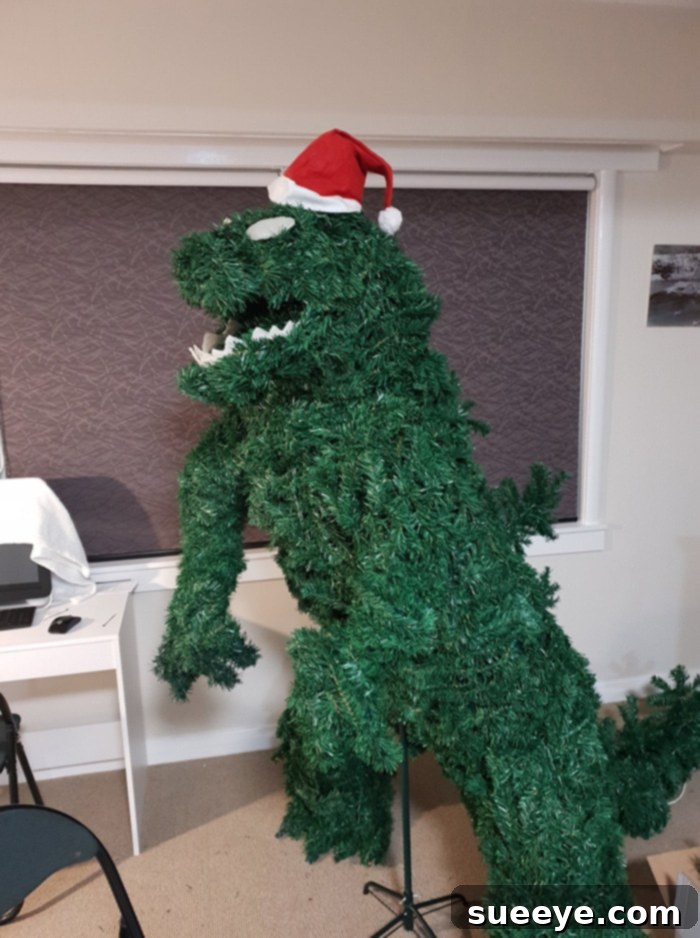 How to Make A Godzilla Christmas Tree 