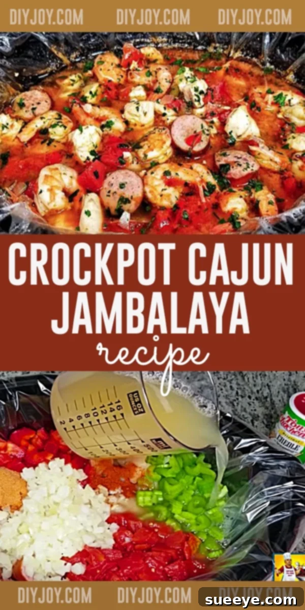 Ultimate Crockpot Cajun Jambalaya 2 One Pot Dinner Ideas - Crockpot Recipes - Cajun Crockpot Jambalaya Recipe - Southern Style Dinners in Slow Cooker