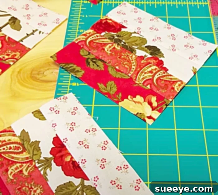 DIY Mini Rails Quilted Table Runner Free Pattern 2 Jelly Roll Table Runner - DIY Quilting Idea - Easy Quick Table Runner