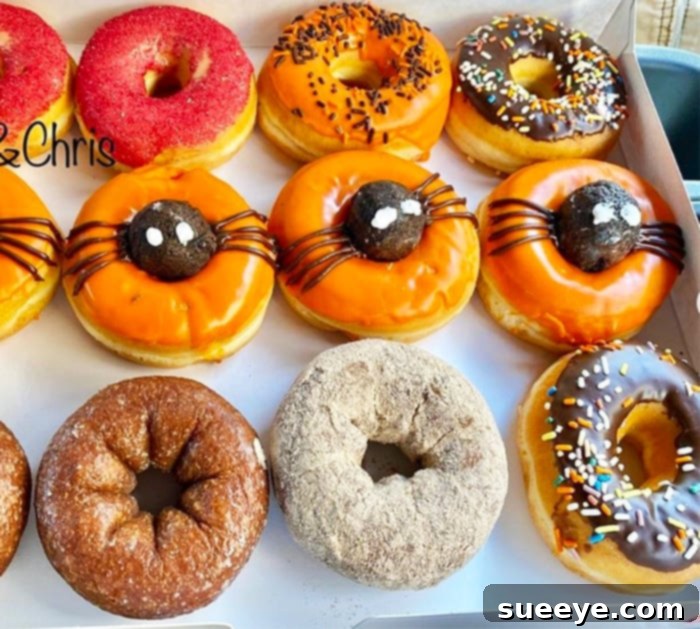 Dunkin' Donuts Specialty Doughnuts 2020 - Halloween Doughnuts - Spider Oreo Doughnuts