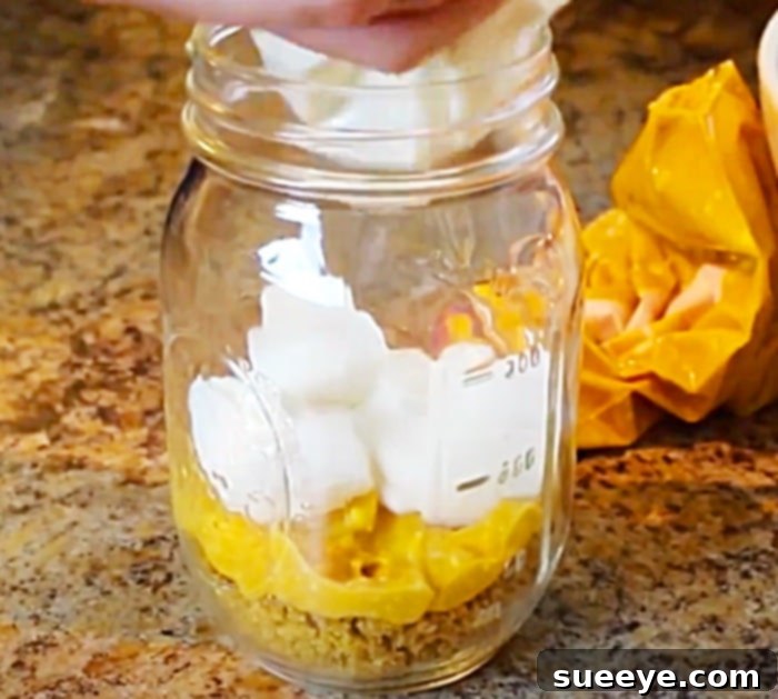 Single-Serve Pumpkin Pie Perfection 2 Pumpkin Pie Gift Idea - Mason Jar Food Idea - DIY Christmas Gift