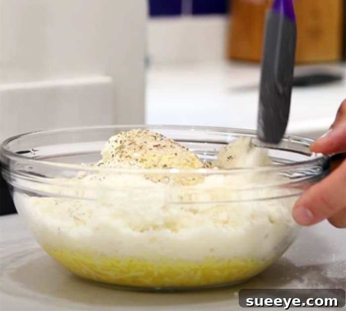 Easy Keto Cheese Bread 2 How to make keto cheese bread - Bread Recipes, featuring a bowl of the cheese mixture ready to be formed into dough