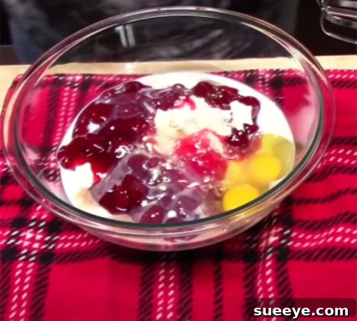 Luscious Strawberry Pie Cake 2 Easy Strawberry Pie Cake Recipe - Box Cake Mix and Pie Filling Dessert