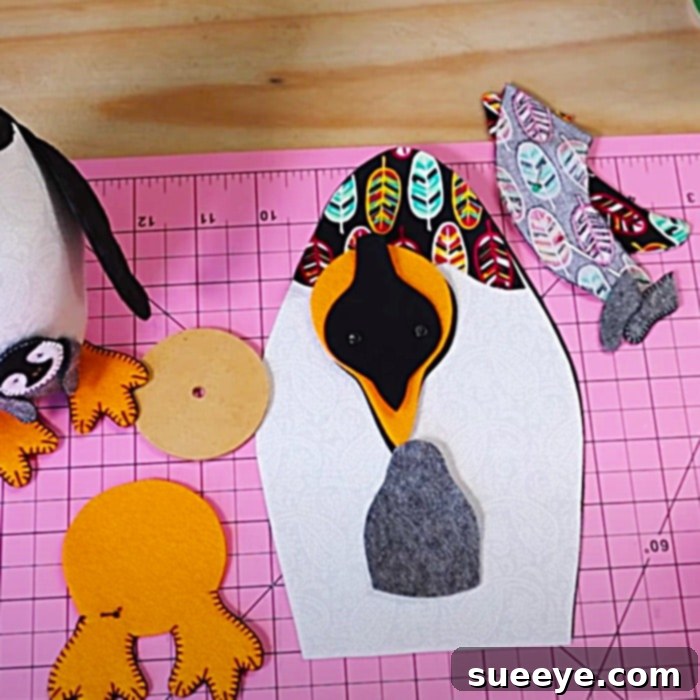 Patchwork Penguin Free Pattern 2 Easy Penguin Pattern - How To Make A Hand Sewn Animal - Free Sewing Pattern
