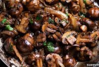 Golden Garlic Butter Mushrooms and Onions