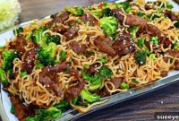 Savory Beef Broccoli Noodle Bowl