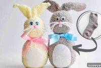 DIY No Sew Sock Bunnies