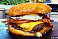 Sweet and Savory Donut Bacon Cheeseburger