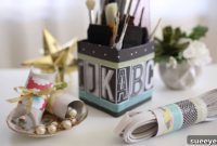 Upcycled Cardboard Tube Organizers