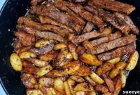 One-Pan Garlic Butter Steak and Potatoes Feast