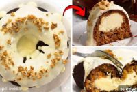 Carrot Bundt Cake with a Dreamy Cheesecake Filling