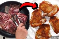 Pan-Frying Crispy Chicken No Oil Needed