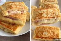 Cheesy Ham Toastie Strips