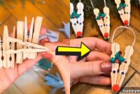Easy DIY Clothespin Reindeer Decorations