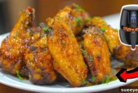 Crispy Hot Honey Garlic Air Fryer Wings