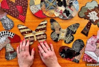 Simple Fabric Scrap Butterflies