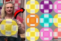 Stitch a Curvy Dash Quilt Block