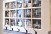 Clever Photo Display Doubles as Coat Rack