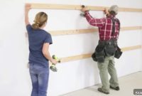 Nail Boards To Garage Wall For An Easy Cheap And Fast Storage Solution