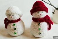 Crafting Adorable Sock Snowmen