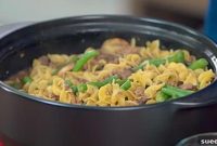 Speedy Microwave Beef Stroganoff Casserole
