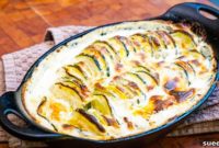Savory Low Carb Zucchini Squash Gratin