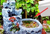Upcycle a Styrofoam Box into a Beautiful Waterfall