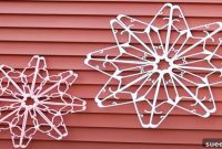 Transform Plastic Hangers into Stunning Snowflakes