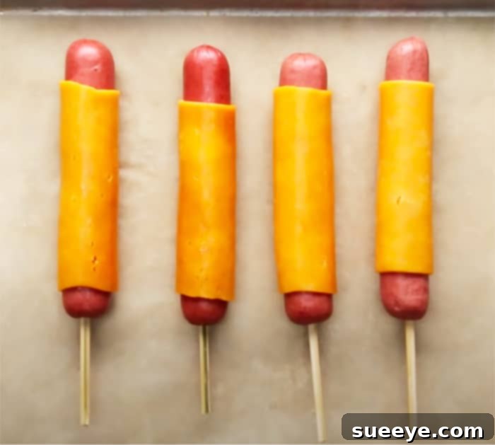 Crispy Cheesy Hot Dogs 2 How To Make cheesy fried hot dogs - Corn Dog Recipes - Hot dog recipes