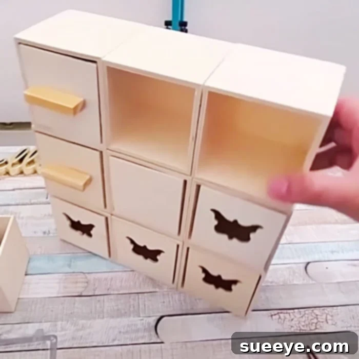 DIY Dollar Tree Wooden Cube Storage 2 DIY Mini Wooden Chest - DIY Jewelry Box - Eas Dollar Tree Ideas
