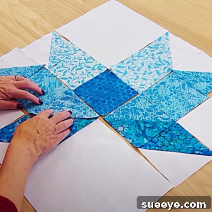 Geese In The Lillies Quilt Pattern by Donna Jordan 2 Beginner's Quilting Pattern - Donna Jordan Quilt Designs - How To Sew A Quilt