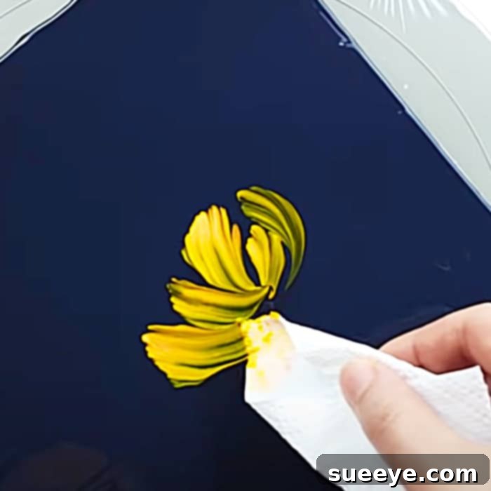 Crafting Radiant Chrysanthemums with Tissue Paper 2 How To Paint Chrysanthemums With Tissue Paper - Easy Art Ideas - How To Paint