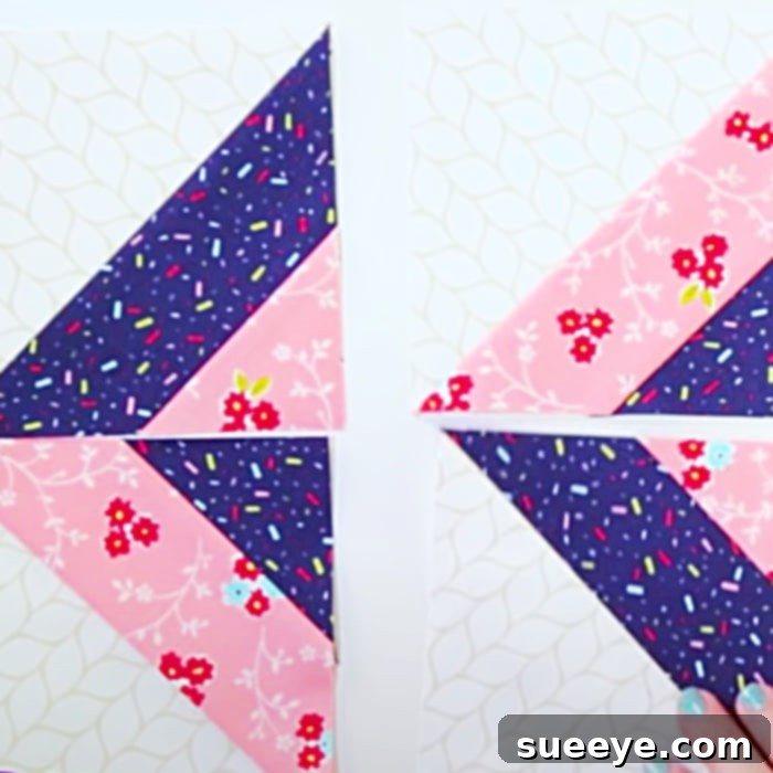 Eclectic Triangle Quilt Pattern 2 Easy Quilting Ideas - Free Quilt Pattern - Fun Sewing Ideas