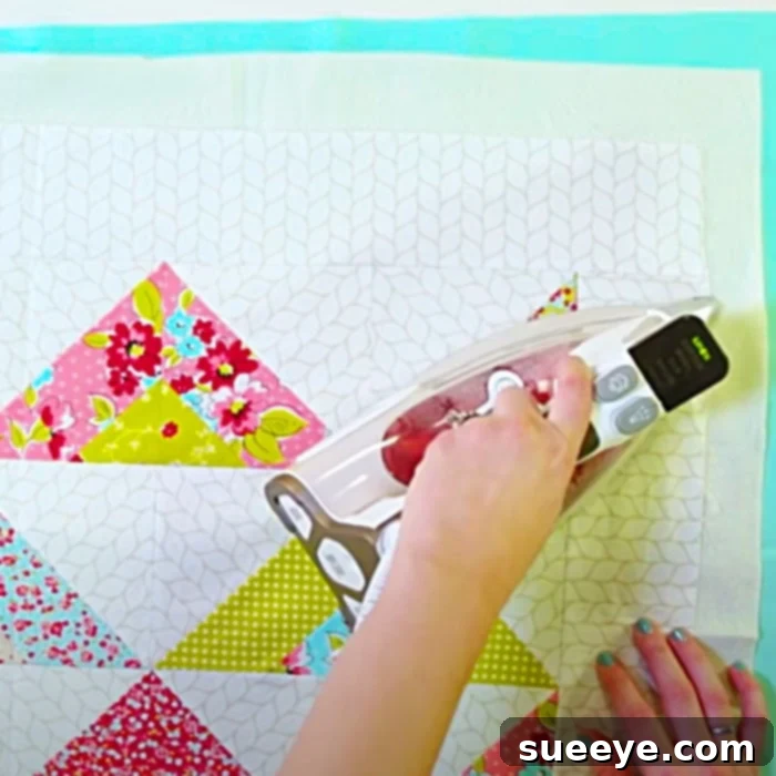 Eclectic Triangle Quilt Pattern 3 Easy Quilting Ideas - Free Quilt Pattern - Fun Sewing Image - Scrappy Triangle Quilt