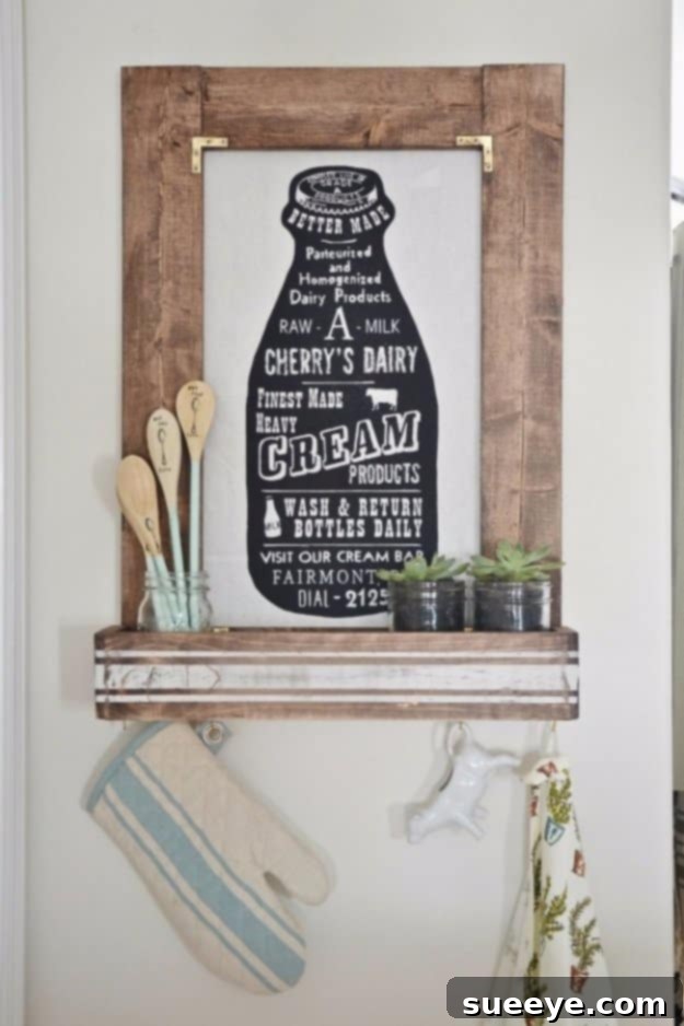 DIY Planter Box Picture Frame for Kitchen Wall Decor Multifunctional DIY planter box picture frame holding small plants and decorative items