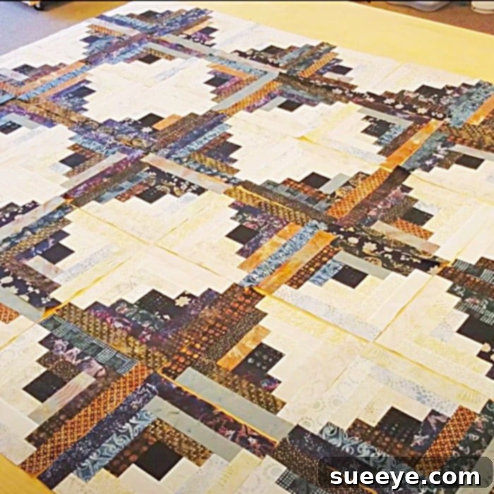 How To make A Log Cabin Quilt - Easy Quilt Pattern - Easy Sewing Patterns - Fun Sewing Ideas