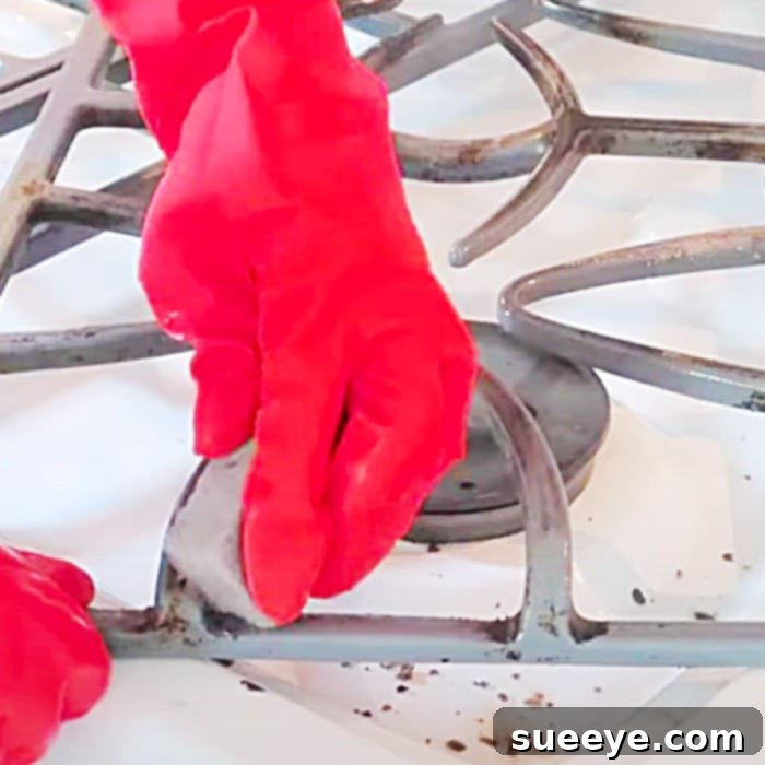 Genius Stove Grate Cleaning Hack 3 How To Clean A Stove Grate - Easy Stove Cleaning Hacks - How To Clean A Stove