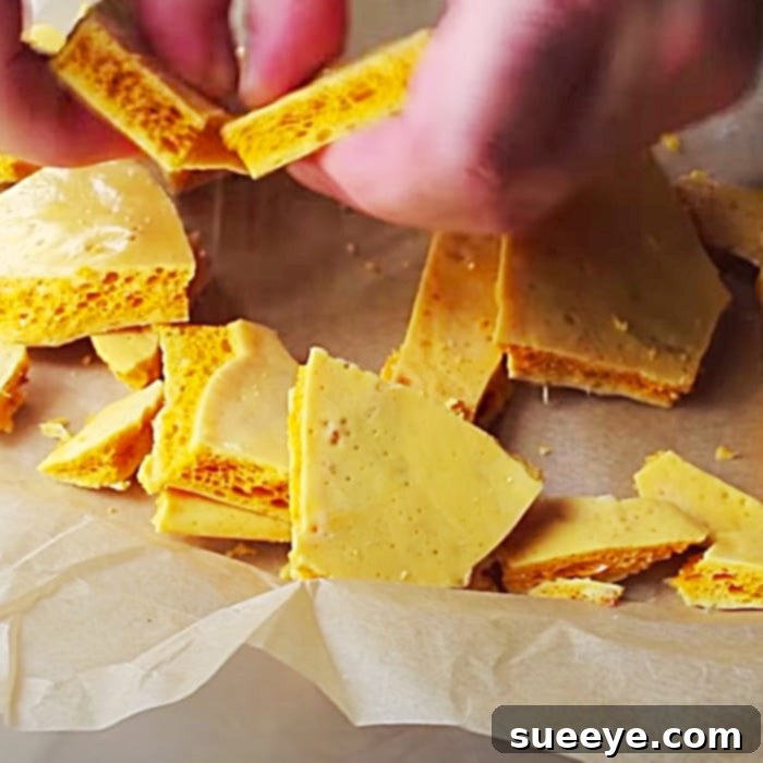 Homemade Honeycomb Candy 3 How To Make Old Fashioned Honeycomb Candy Recipe - Easy Candy Recipe