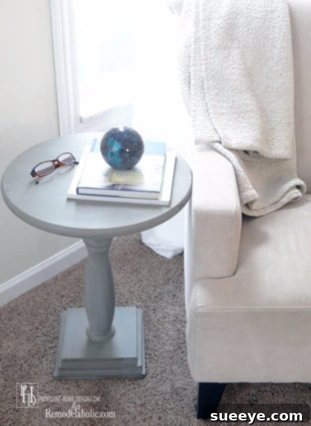 Easy DIY Pedestal Accent Table Easy DIY Pedestal Accent Table