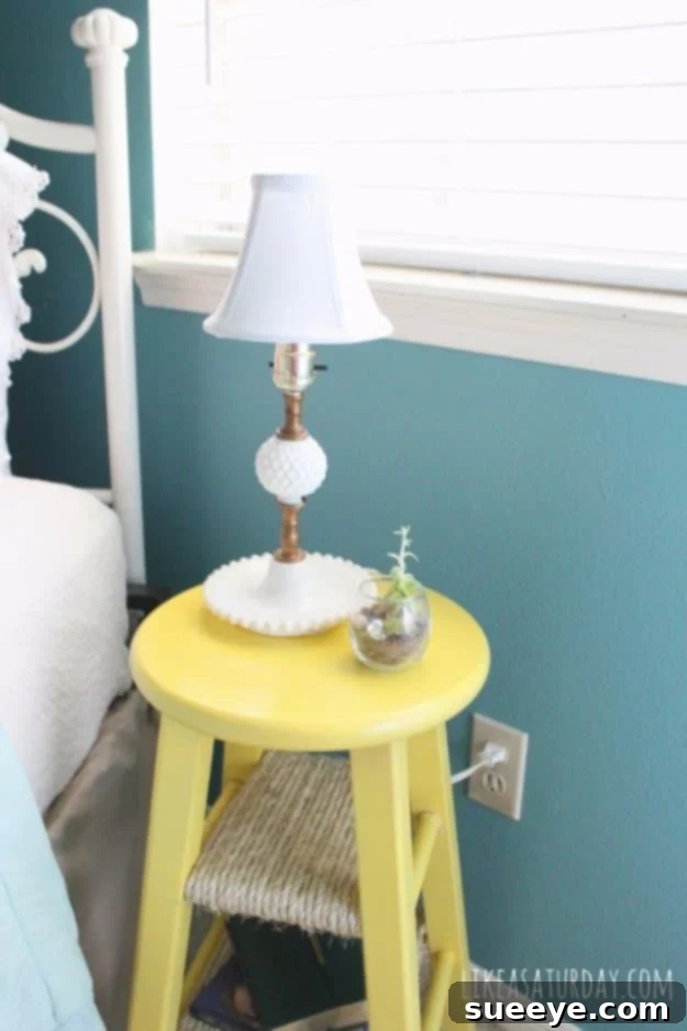 Bar Stool Turned Side Table Bar Stool Turned Side Table
