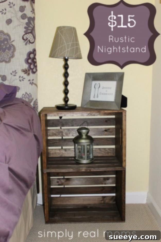 DIY Rustic Nightstand DIY Rustic Nightstand