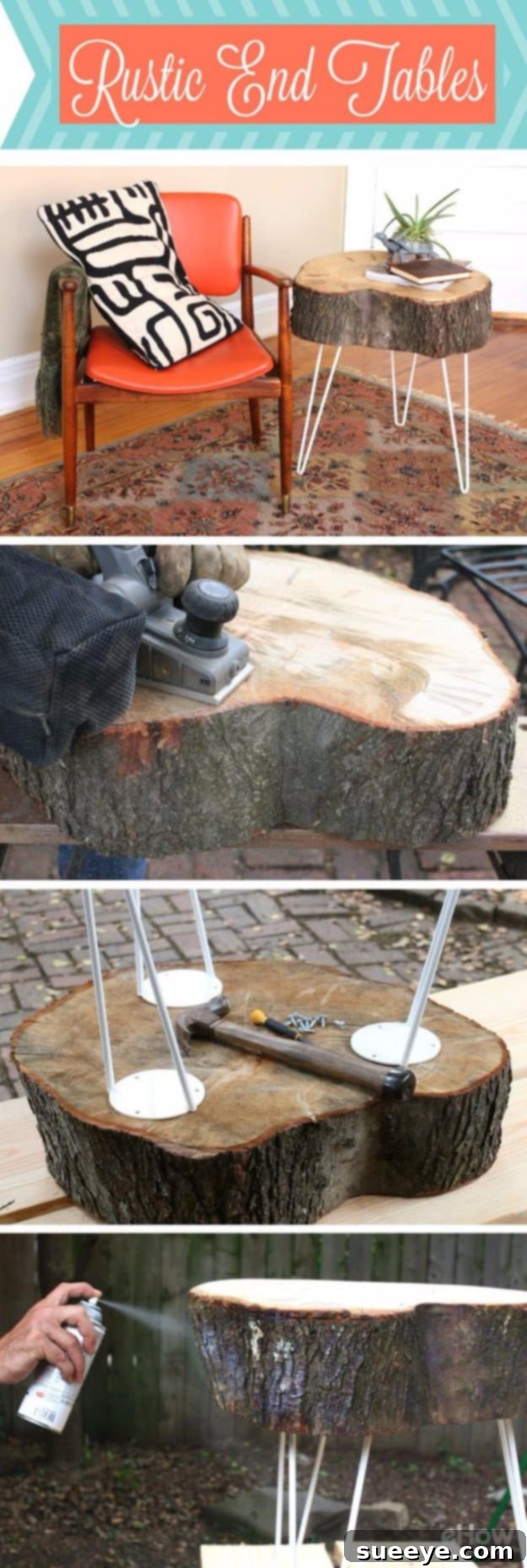 Rustic End Table Tutorial Rustic End Table Tutorial