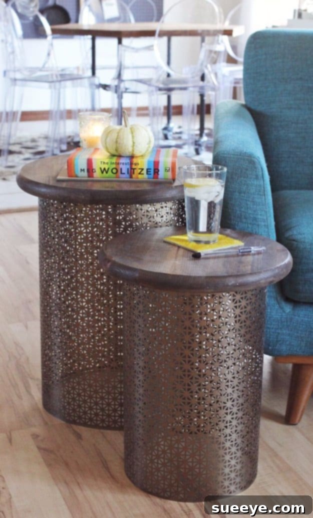 DIY Brass Side Table DIY Brass Side Table