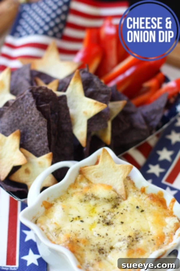 Star-Shaped 4th of July Chips and Cheese Dip DIY projects - Fun 4th of July DIY Idea