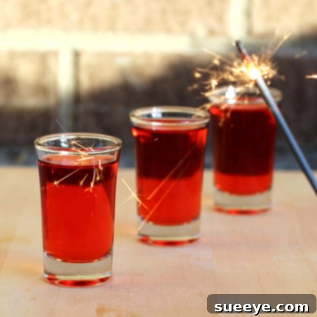 Red Hot Shots - Bold 4th of July Drink Idea Red Hot Shots - Spicy 4th of July Cocktail