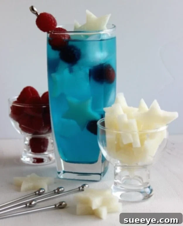 Patriotic Passion Cocktail - Instagram-Worthy Drink Patriotic Passion Cocktail - Festive 4th of July Drink