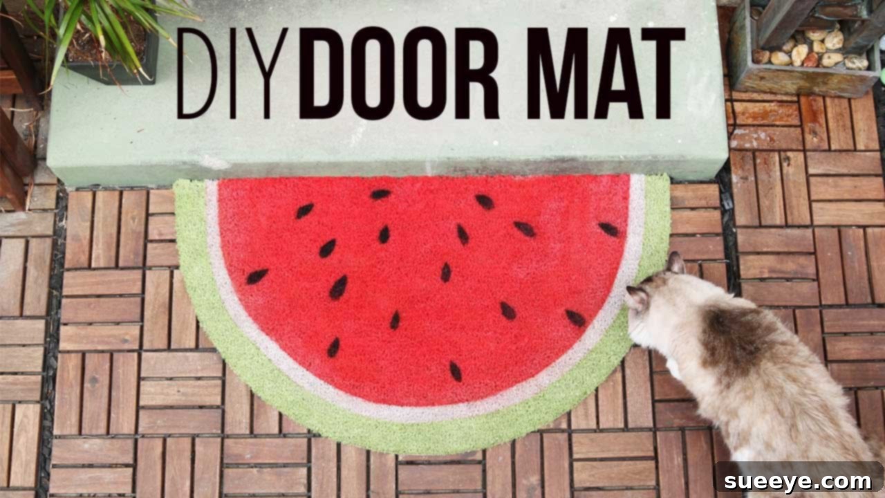 Bright Watermelon Mat Bright Watermelon Door Mat, a vibrant and summery entrance piece