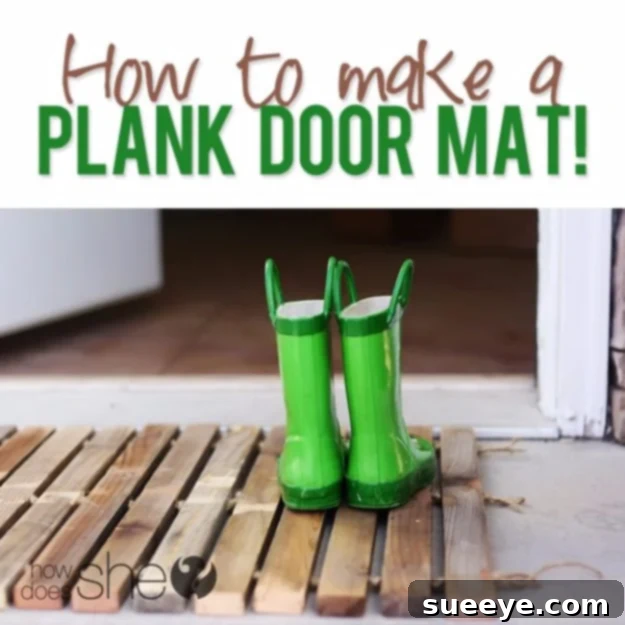 Wood Plank Doormat Wood Plank Doormat, a sturdy and natural entryway accent